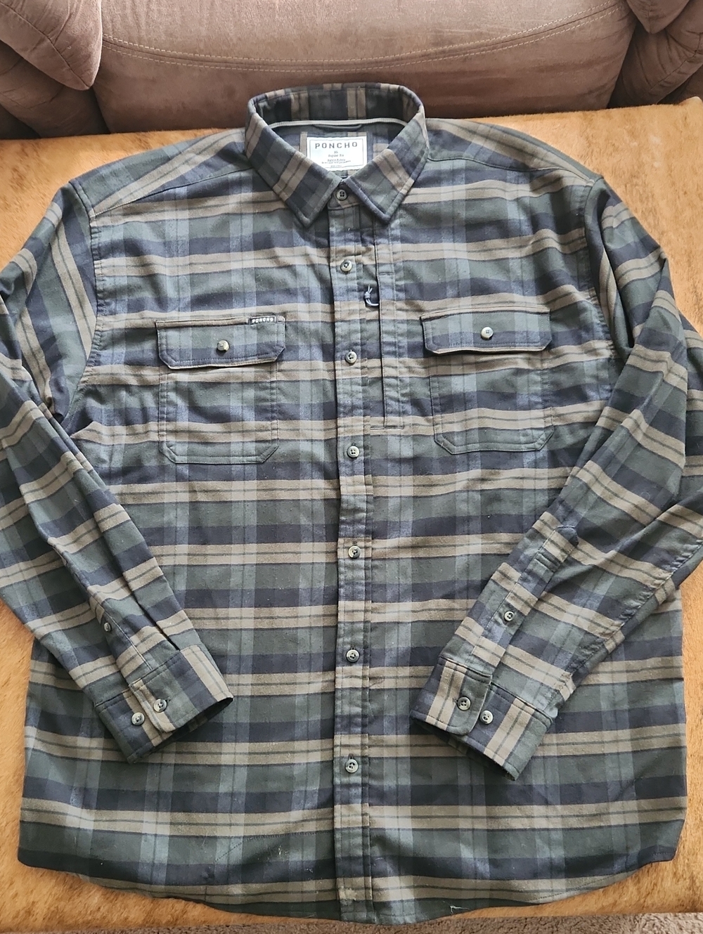 Poncho Outdoor Flannel Size XL